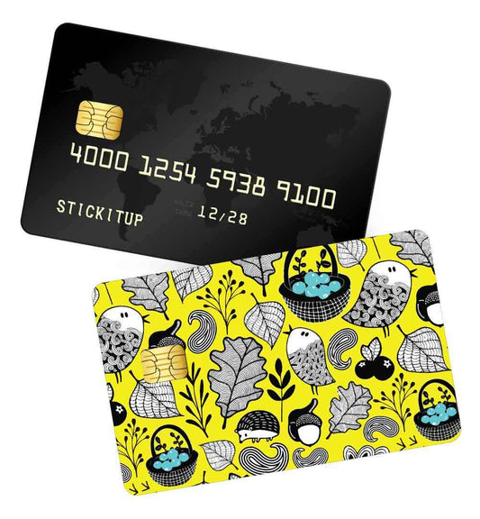 Bird Pattern credit card skin | STICK IT UP