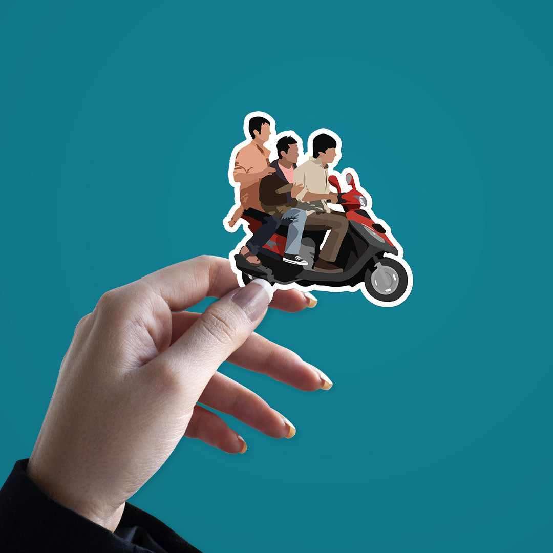 3 Idiots Sticker - STICK IT UP