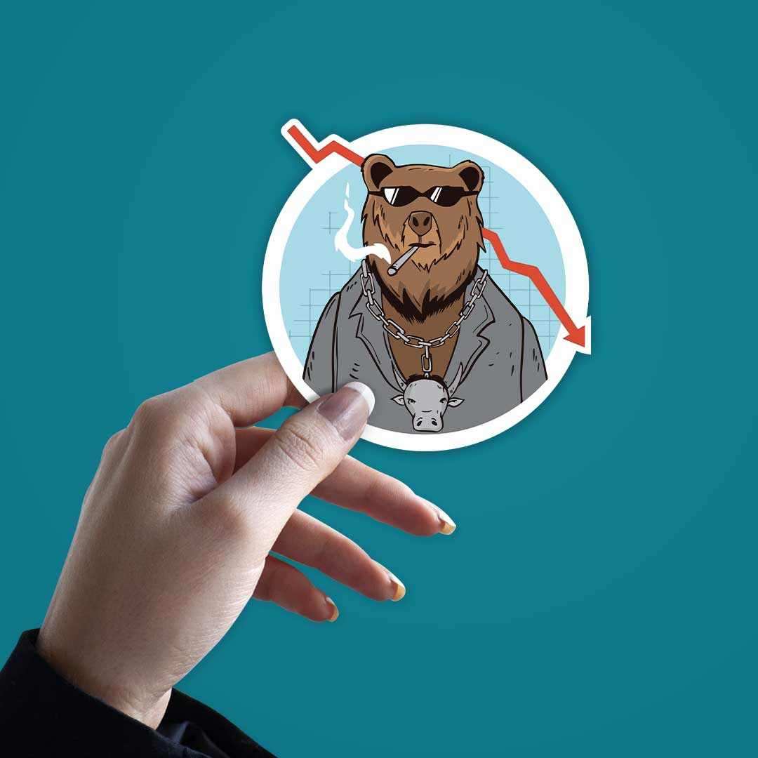 Trading Bear Sticker | STICK IT UP