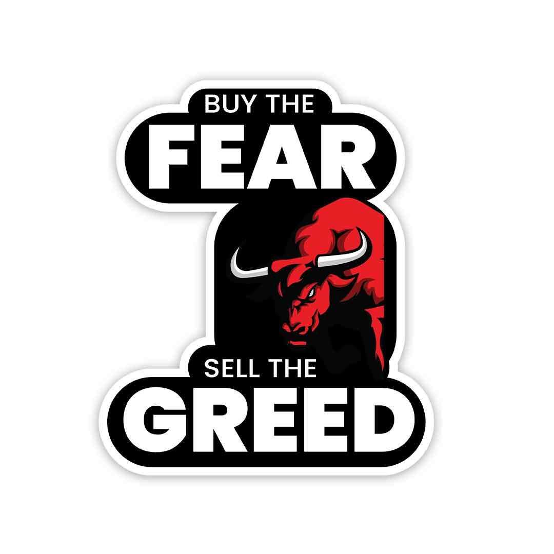 Sell the greed Sticker | STICK IT UP