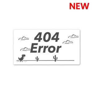 404 Error Sticker waterproof vinyl decal for laptop, bike, car & bottle