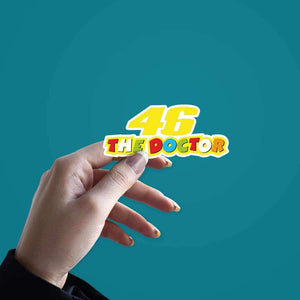 46 The Doctor Sticker waterproof vinyl decal for laptop, bike, car & bottle