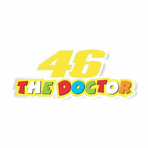 46 The Doctor Sticker waterproof vinyl decal for laptop, bike, car & bottle