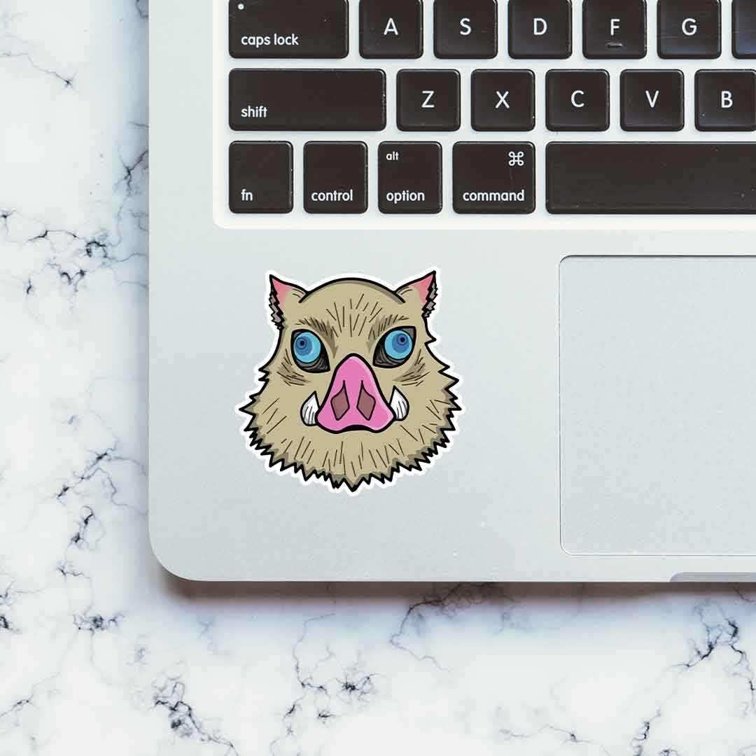 Inosuke Boar Hat Sticker | STICK IT UP