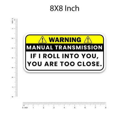 Warning!! If I Roll Into You Bumper Sticker | STICK IT UP