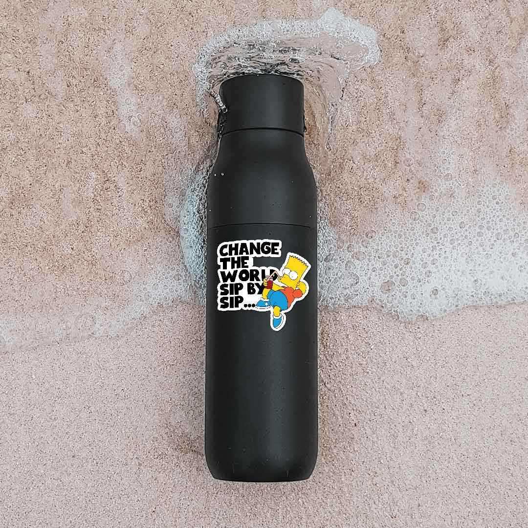 Change The World Sip By Sip Sticker | STICK IT UP