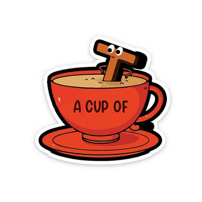 A cup of tea Sticker | STICK IT UP