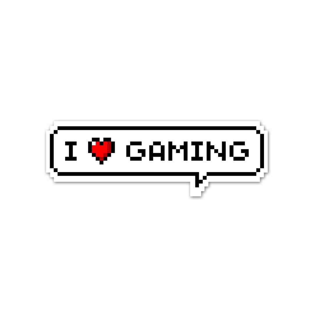 I Love Gaming Sticker | STICK IT UP