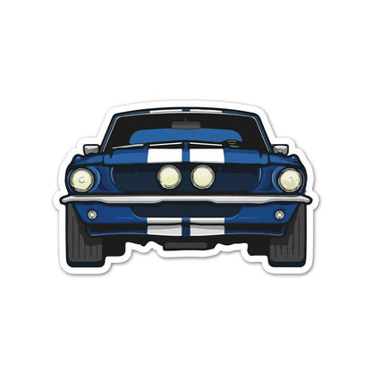 Blue Muscle Car Sticker | STICK IT UP