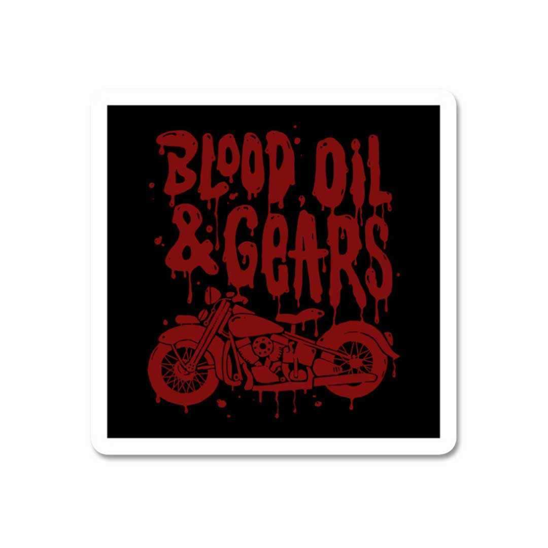 Blood Oil & Gears Sticker | STICK IT UP