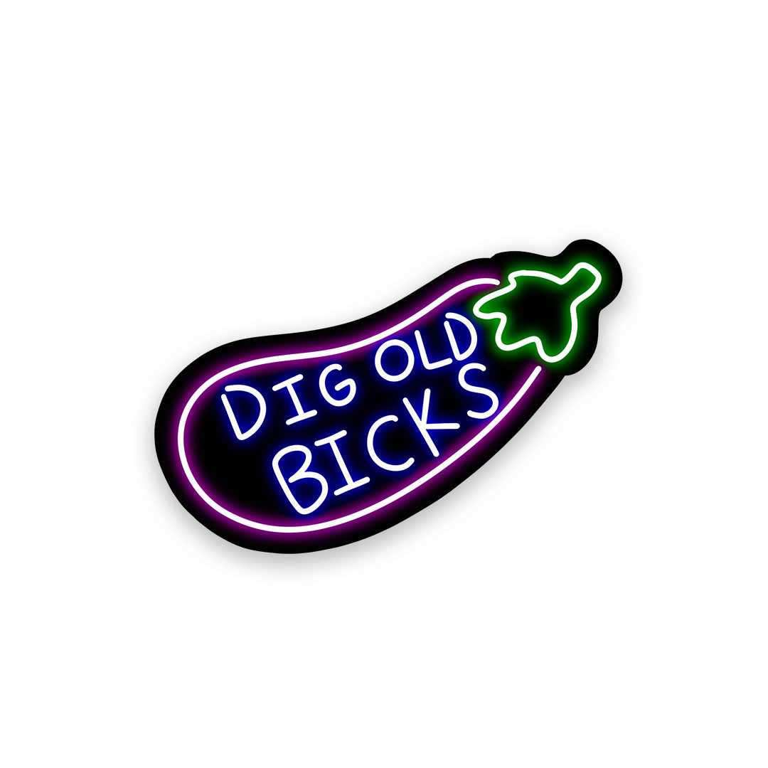 Neon Dicks bicks Sticker | STICK IT UP