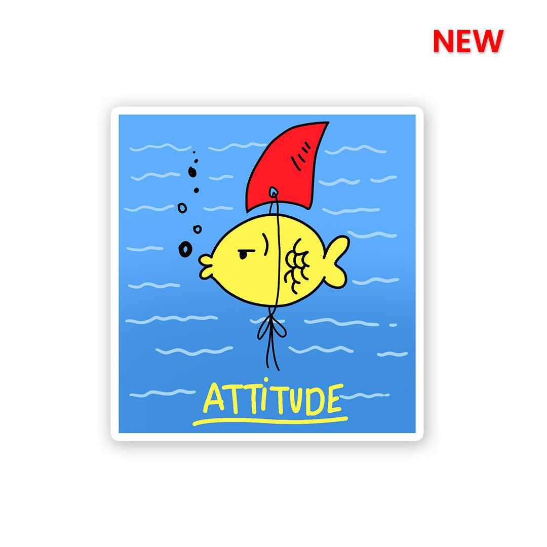 Attitude Fish Sticker | STICK IT UP