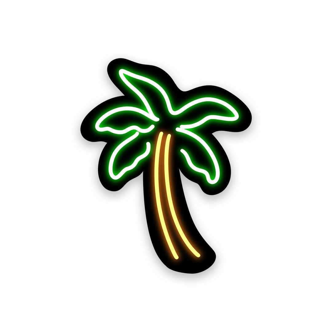 Neon Banyan tree Sticker | STICK IT UP