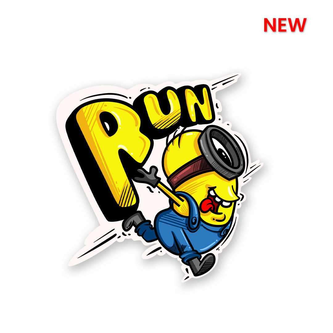 RUN!!! Sticker | STICK IT UP