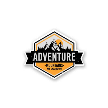 Adventure Mountains Are Calling Sticker | STICK IT UP