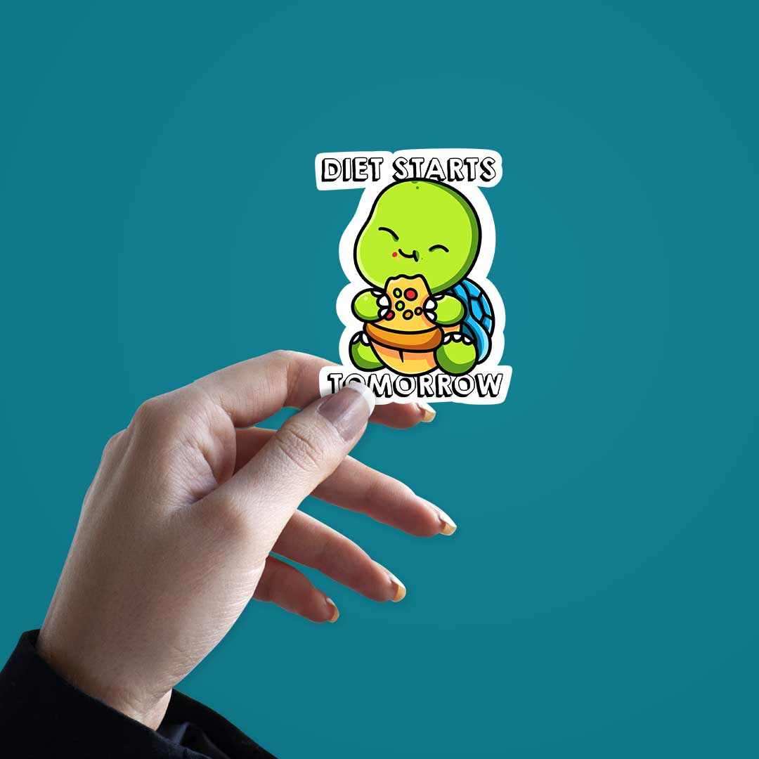 Diet Starts Tomorrow Sticker | STICK IT UP