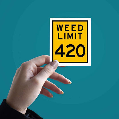 Weed Limit Sticker | STICK IT UP