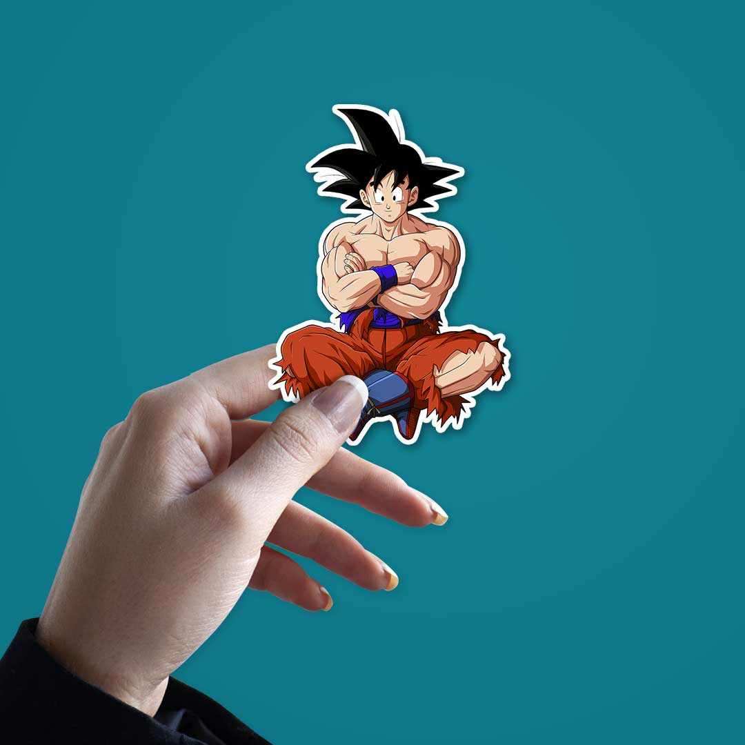 GOKU - No pain, No gain Sticker | STICK IT UP