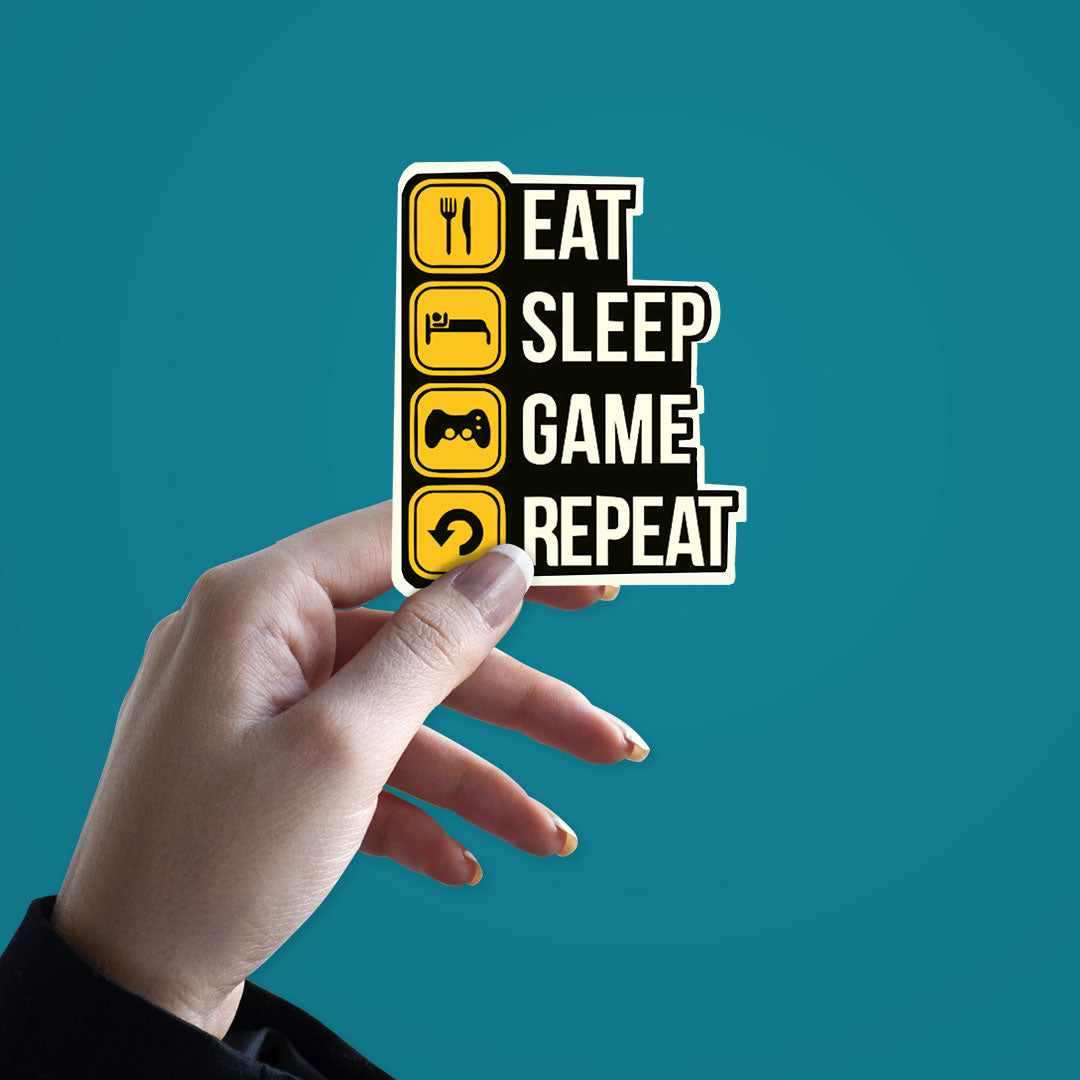 Eat Sleep Game V2 Sticker | STICK IT UP