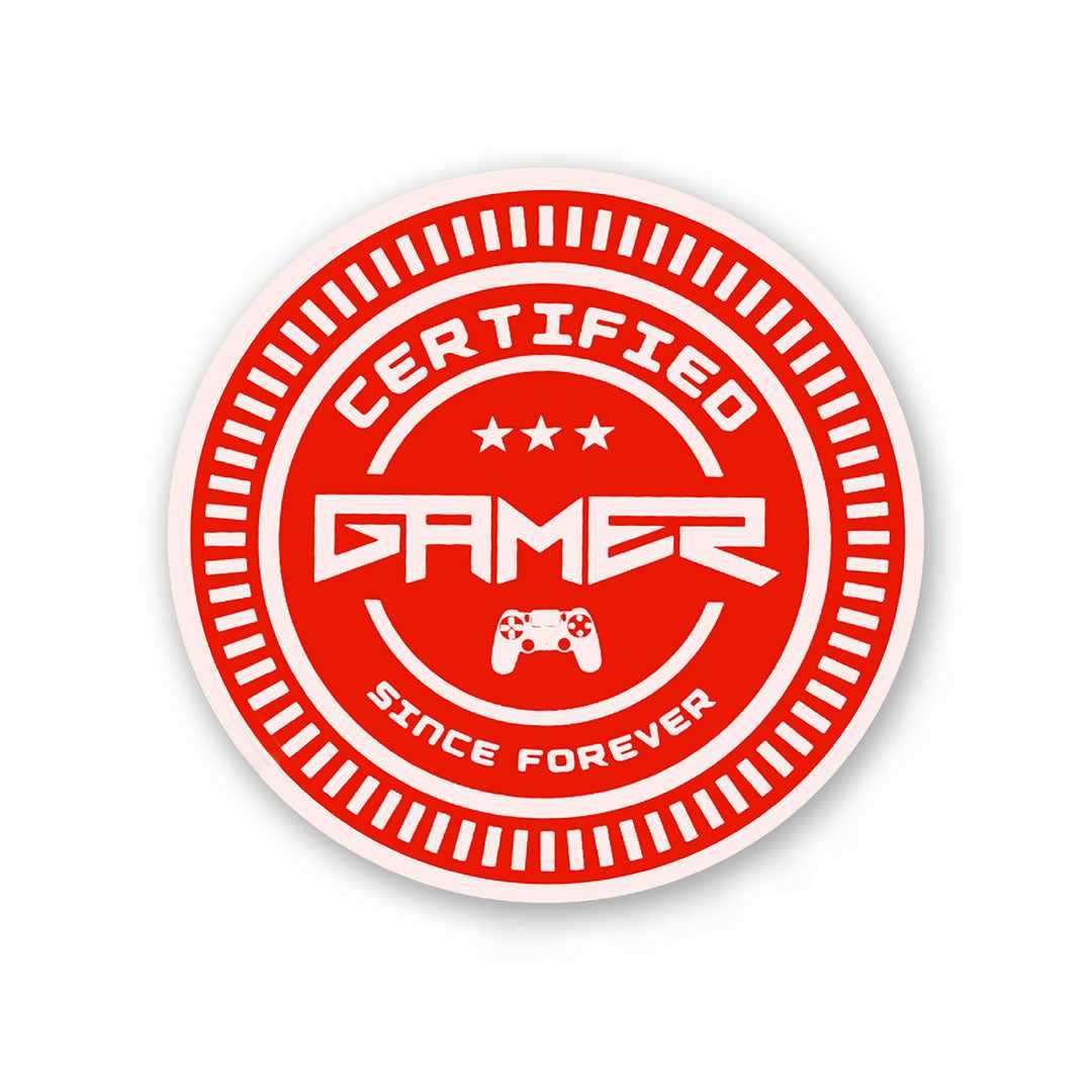 Certified Gamer Sticker | STICK IT UP