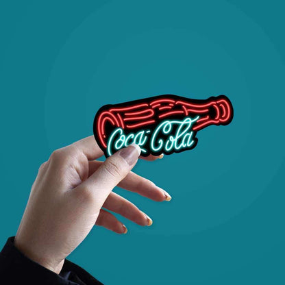 Neon Coca cola Sticker | STICK IT UP