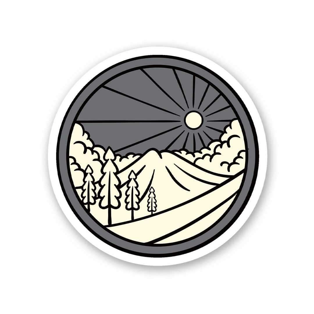 Night Mountain Sticker | STICK IT UP