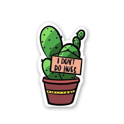 I don't do Hugs Sticker | STICK IT UP