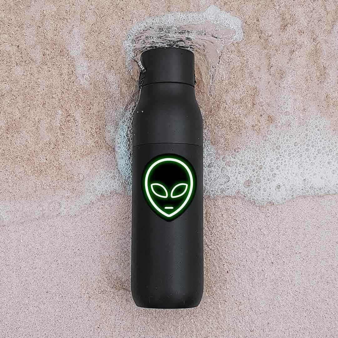 Neon Alien Sticker | STICK IT UP