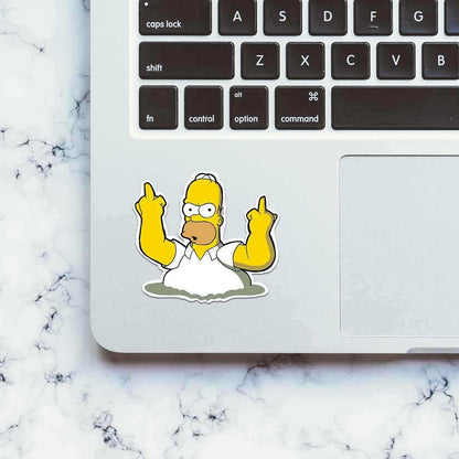 Irritated Homer Sticker | STICK IT UP