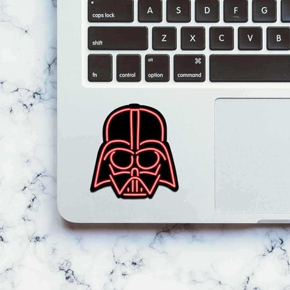 Neon Darth Vader Sticker | STICK IT UP