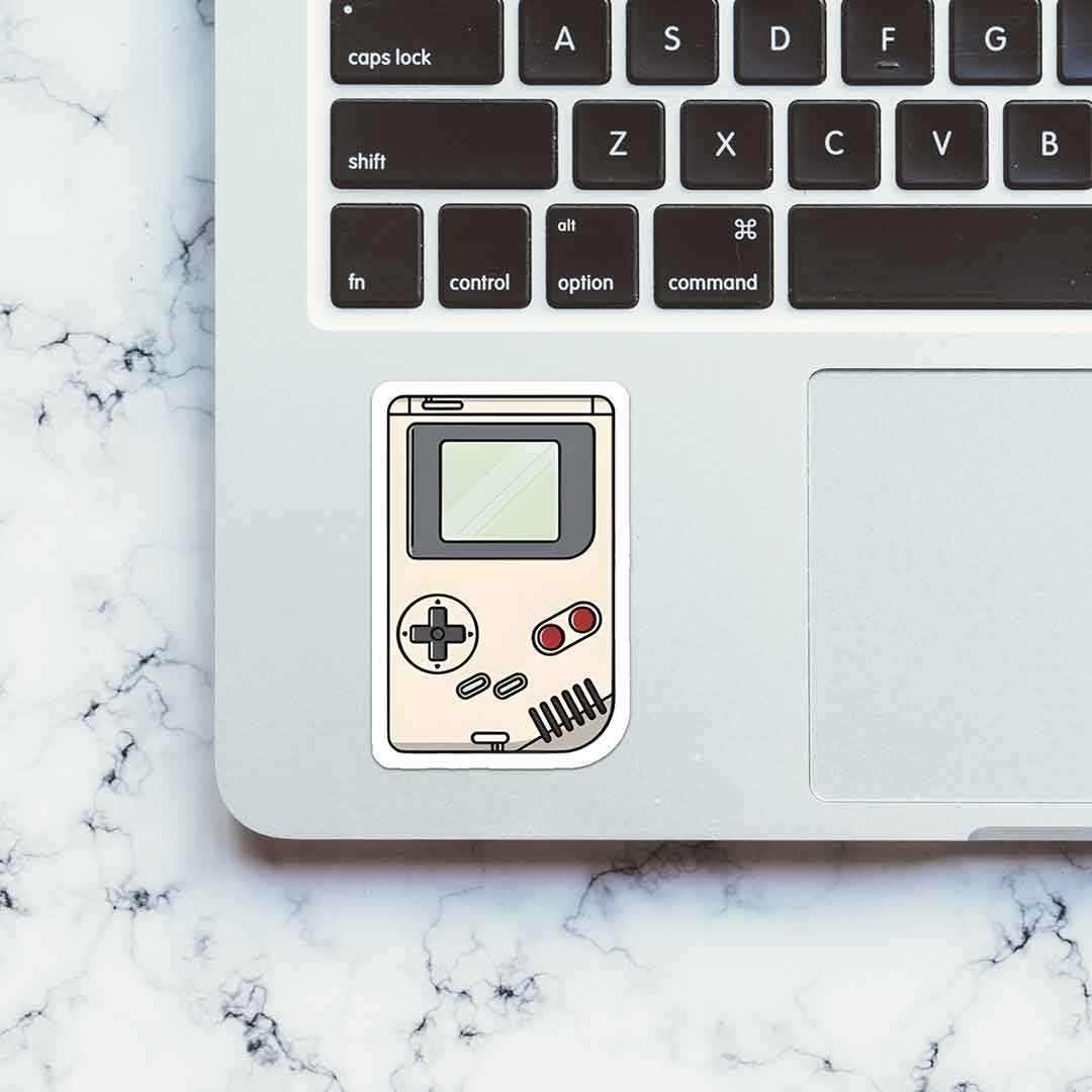 White Gameboy Sticker | STICK IT UP