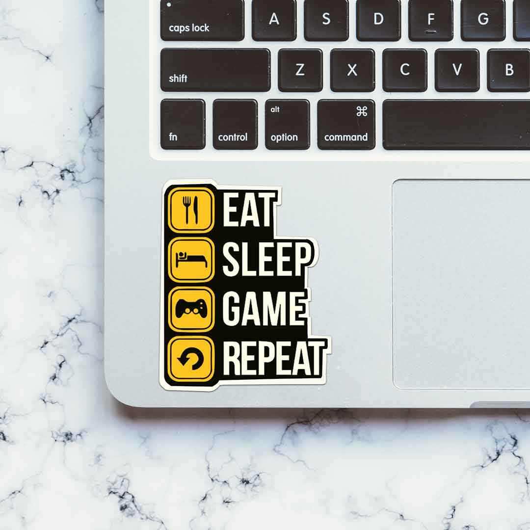 Eat Sleep Game V2 Sticker | STICK IT UP