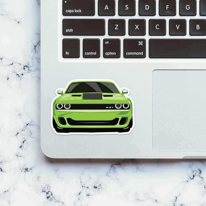 Green Vintage Muscle Sticker | STICK IT UP