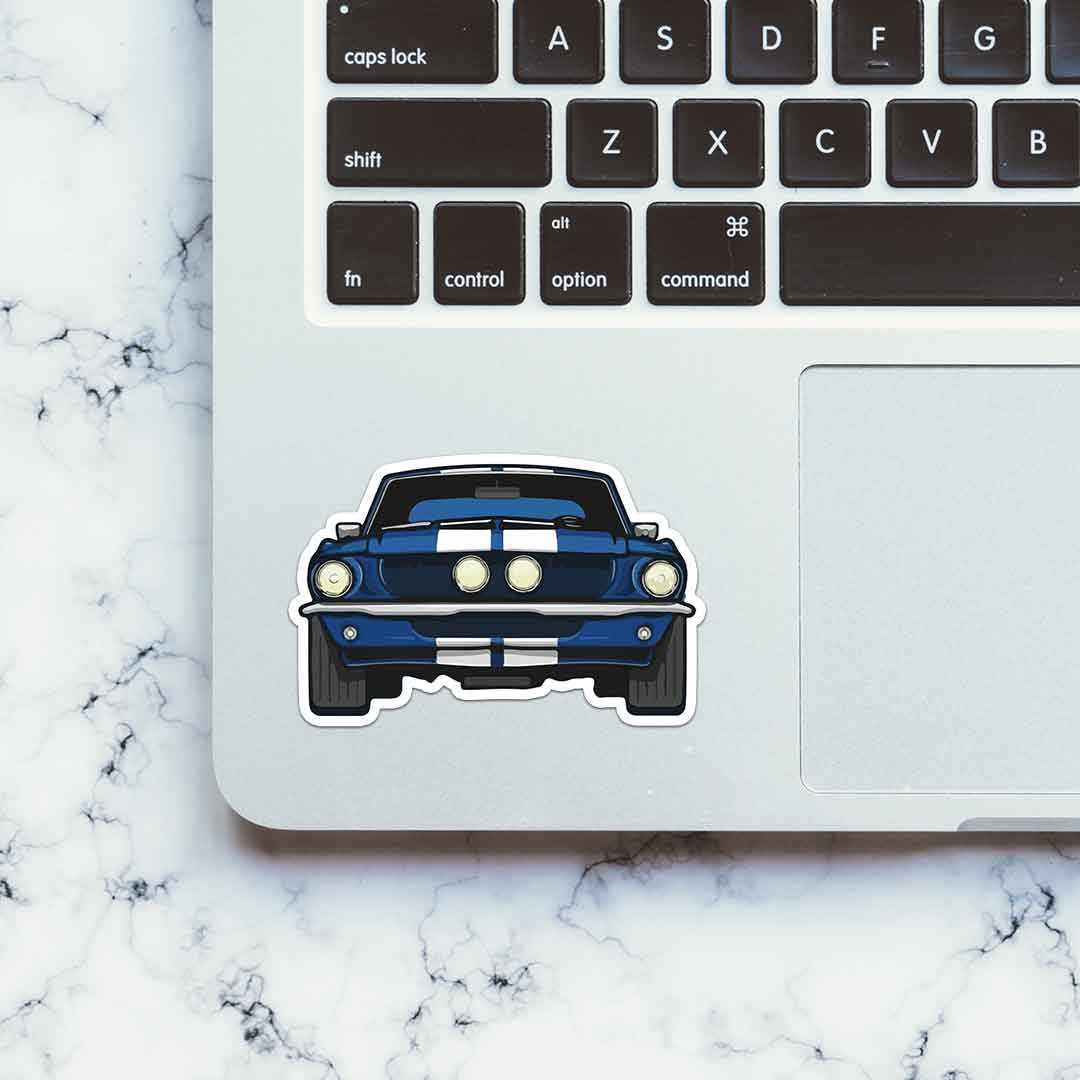 Blue Muscle Car Sticker | STICK IT UP