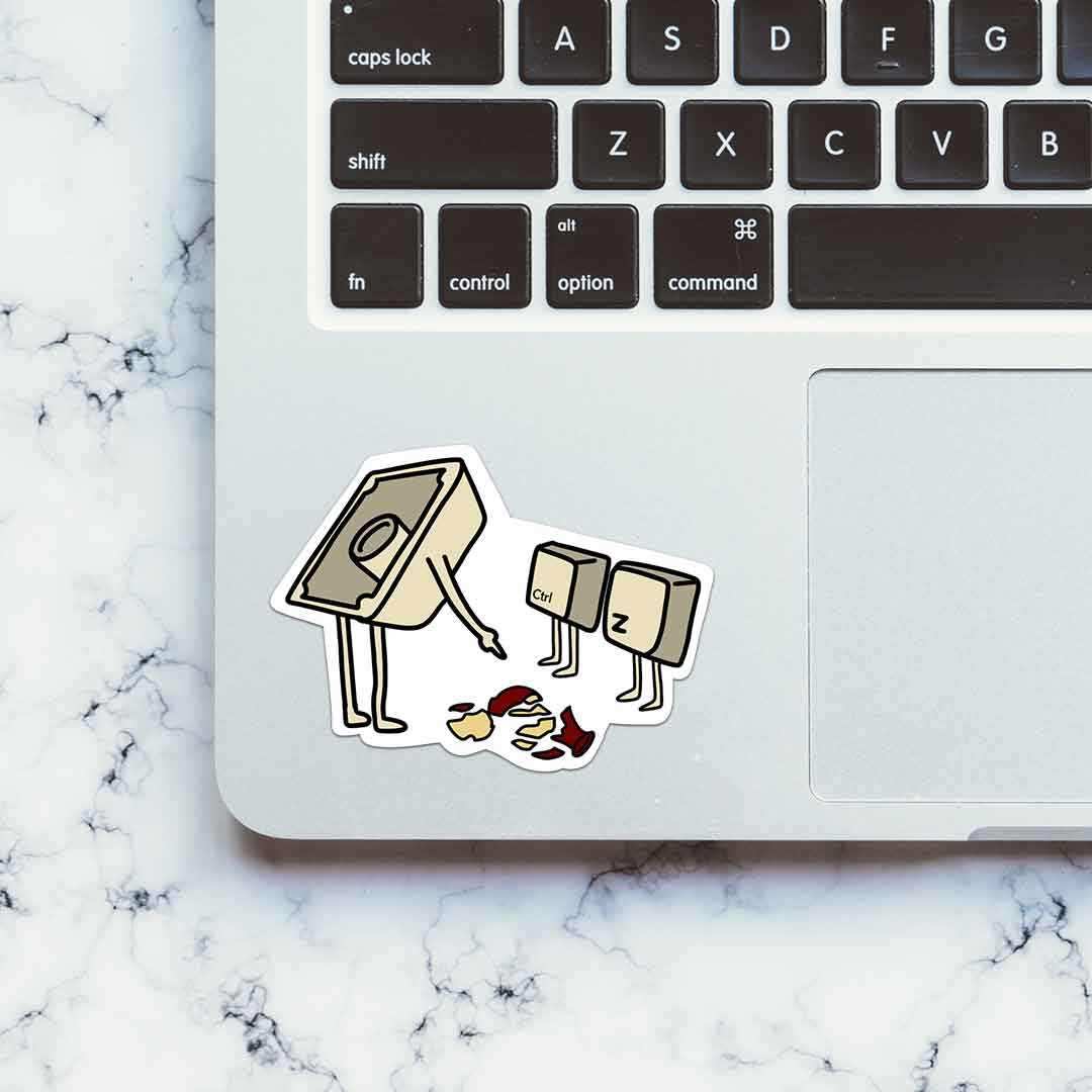 CTRL-Z the mistake Sticker | STICK IT UP