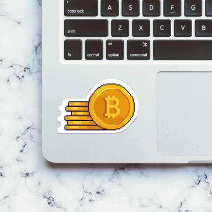 Bitcoin Pixel Sticker | STICK IT UP