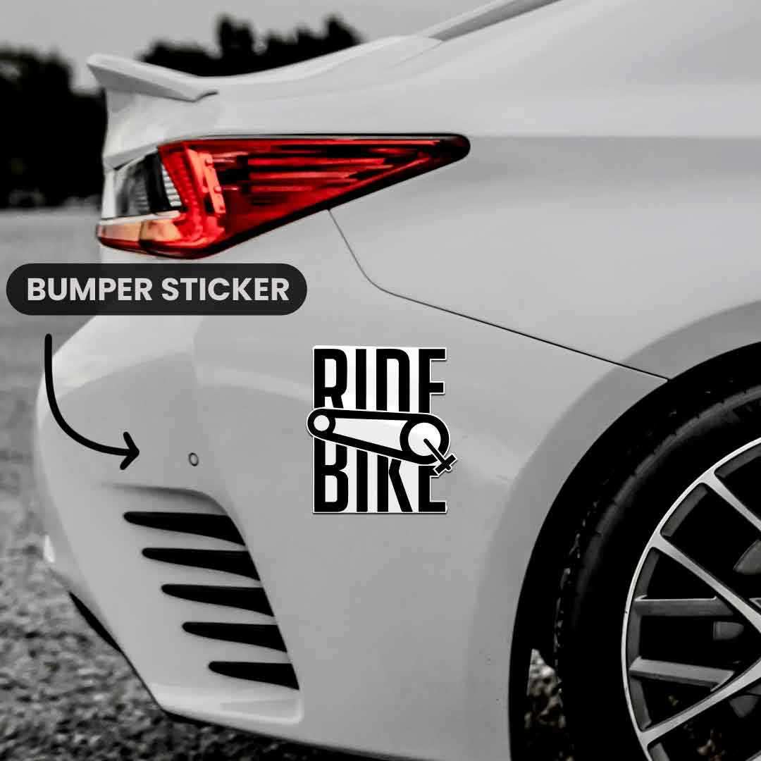 Ride Bike Bumper Sticker | STICK IT UP