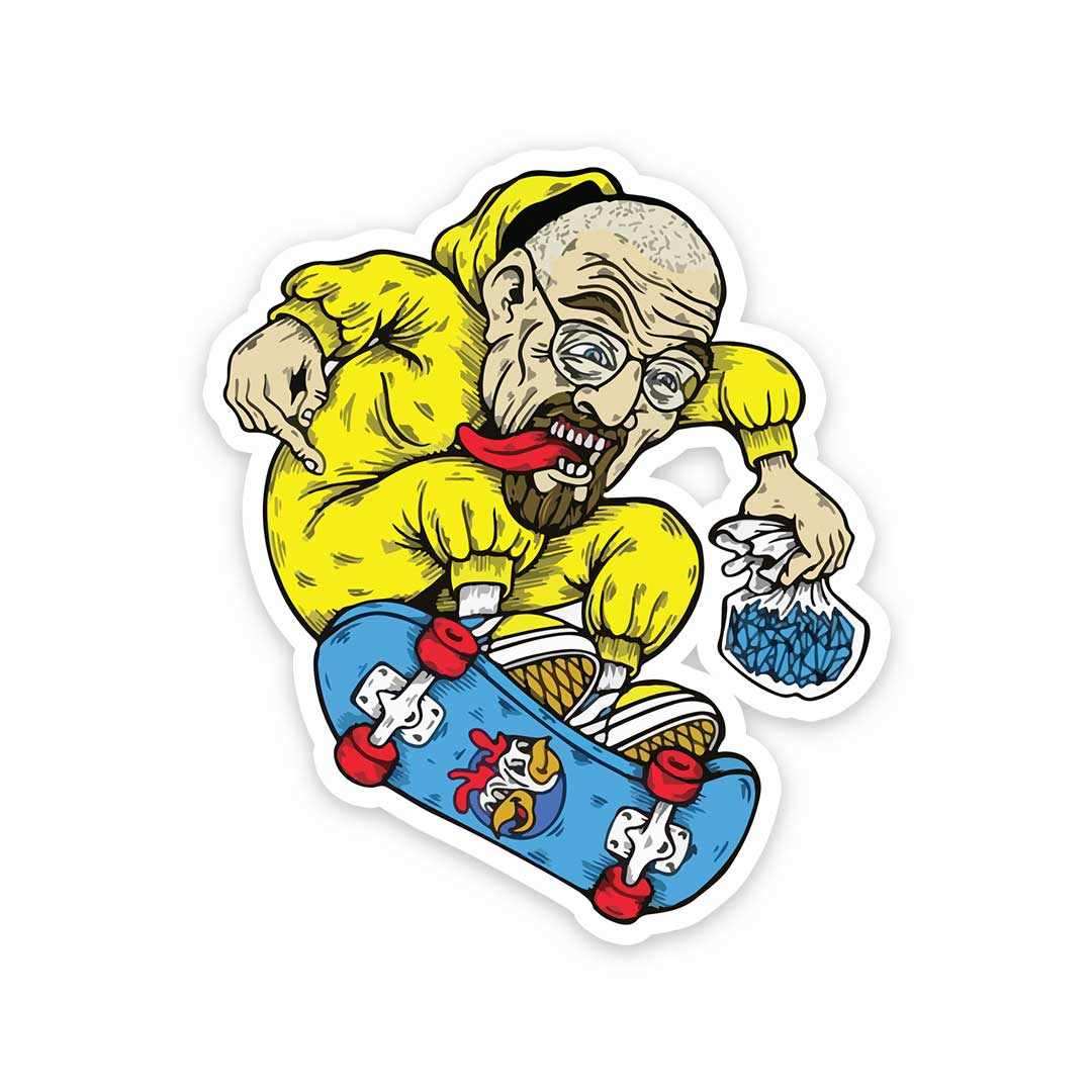 Heisenberg skateboard Sticker | STICK IT UP