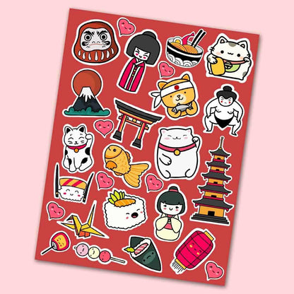 Japanese Culture Mini Stickers Sheet | STICK IT UP