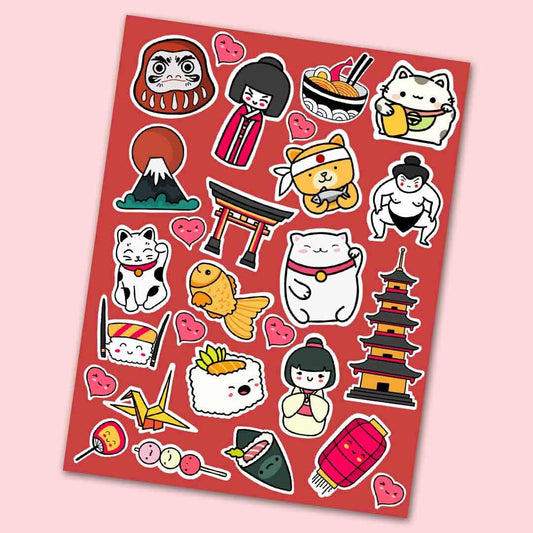 Japanese Culture Mini Stickers Sheet | STICK IT UP