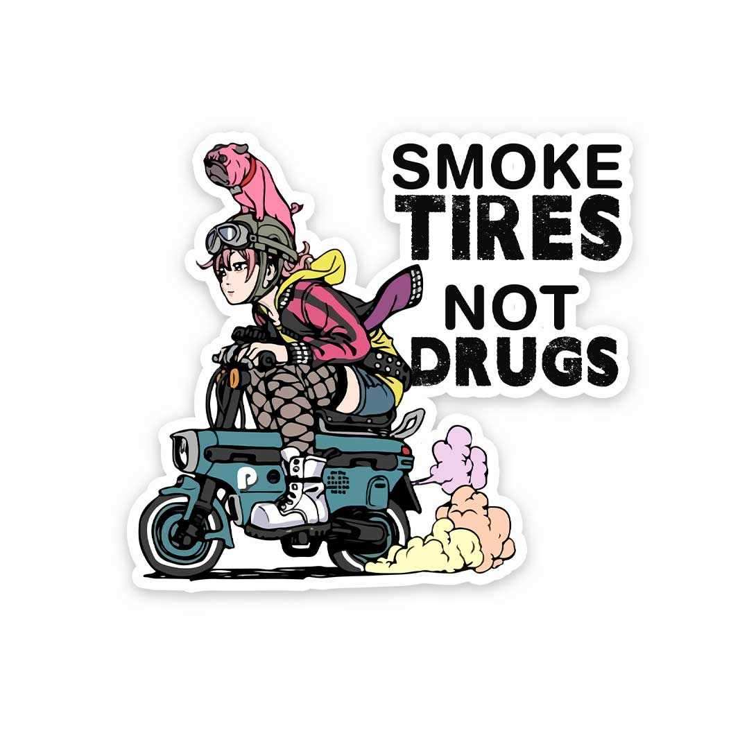 Smoke Tires Sticker | STICK IT UP