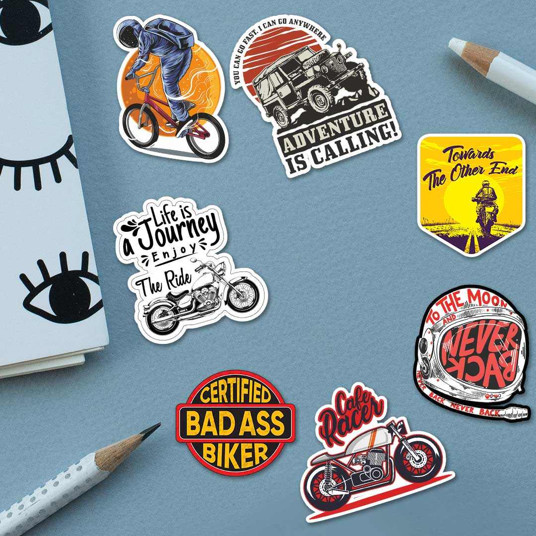 Cars/Bike Sticker Pack [15 Sticker] | STICK IT UP