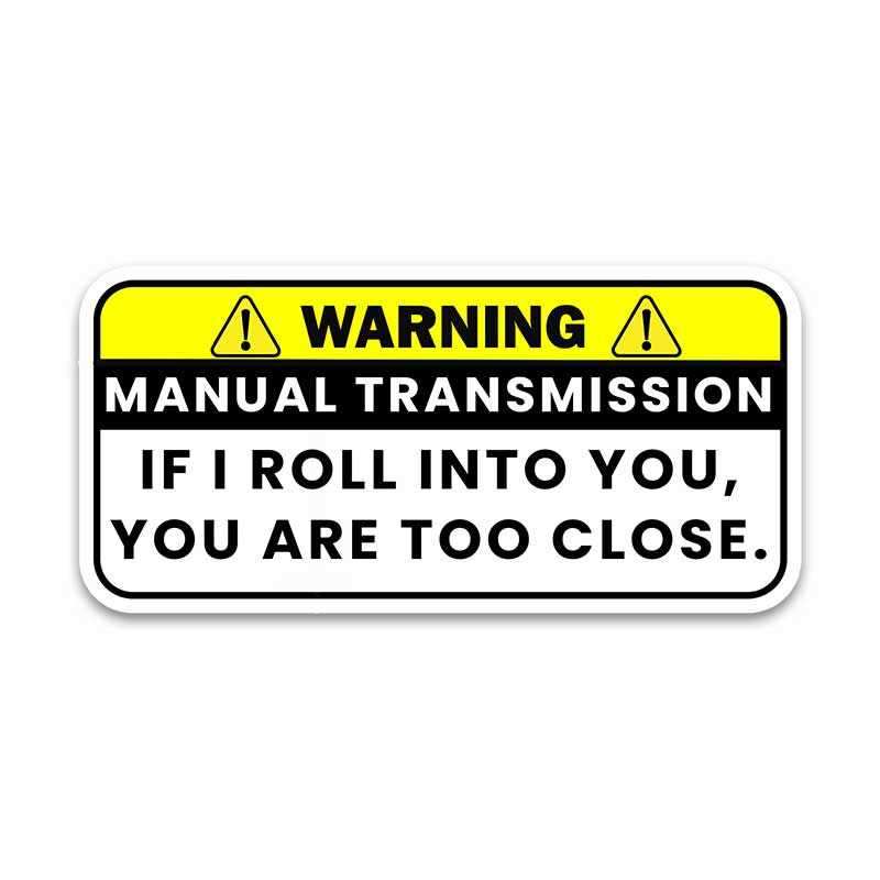 Warning!! If I Roll Into You Bumper Sticker | STICK IT UP