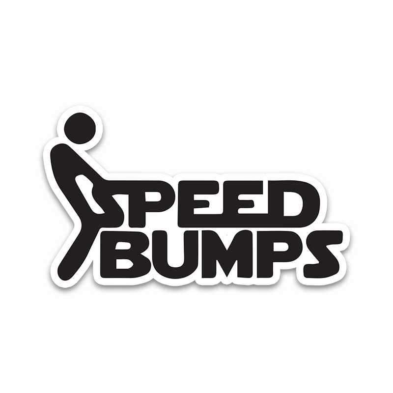 Speed Bump Bumper Sticker | STICK IT UP