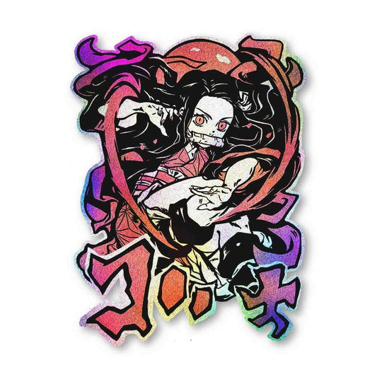 Nezuko Diamond Dust Sticker | STICK IT UP