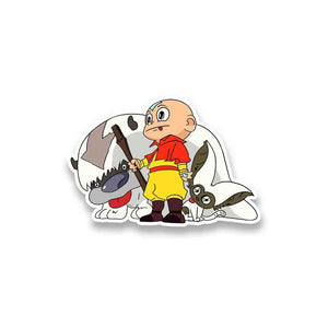Aang Airbender Sticker waterproof vinyl decal for laptop, bike, car & bottle