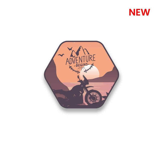 Adventure Begins Sticker - STICK IT UP