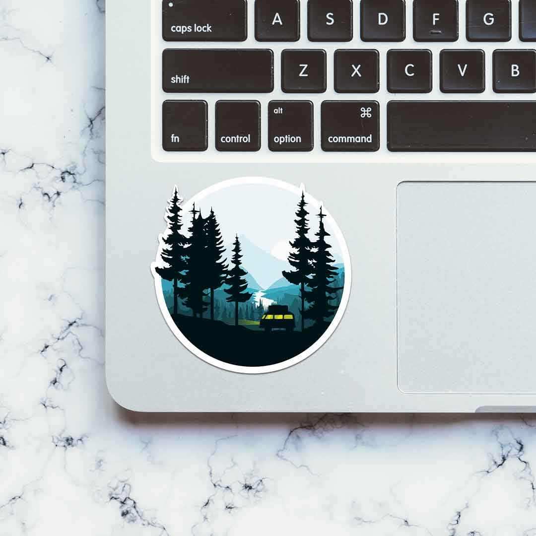 Adventure Midnight Sticker waterproof vinyl decal for laptop, bike, car & bottle