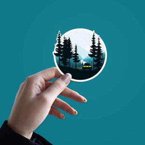 Adventure Midnight Sticker waterproof vinyl decal for laptop, bike, car & bottle