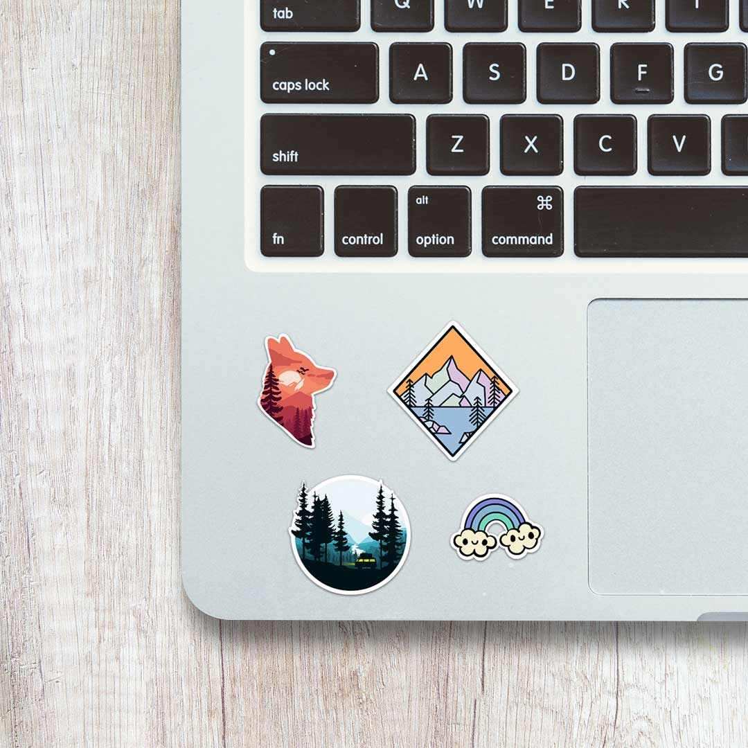 Adventure Mini Sticker Sheet waterproof vinyl decal for laptop, bike, car & bottle
